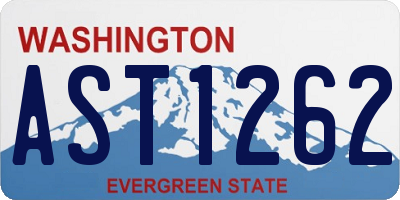 WA license plate AST1262
