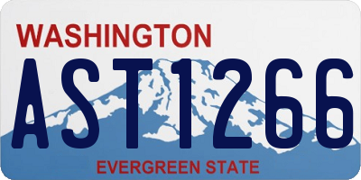 WA license plate AST1266