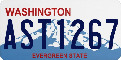 WA license plate AST1267