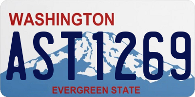 WA license plate AST1269