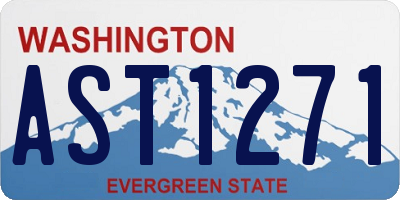 WA license plate AST1271