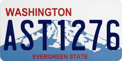 WA license plate AST1276