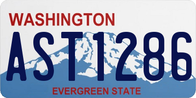 WA license plate AST1286