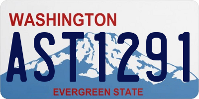 WA license plate AST1291