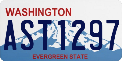 WA license plate AST1297