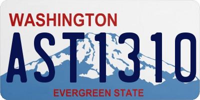 WA license plate AST1310