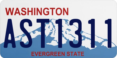 WA license plate AST1311