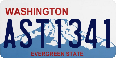 WA license plate AST1341