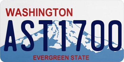 WA license plate AST1700