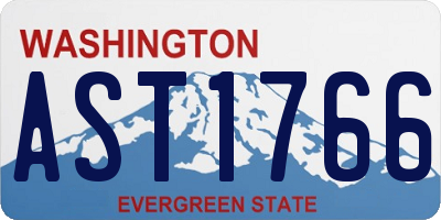 WA license plate AST1766