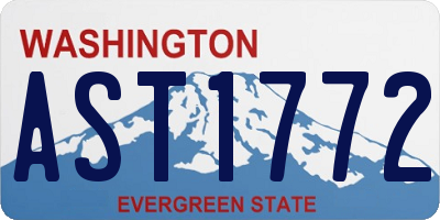 WA license plate AST1772