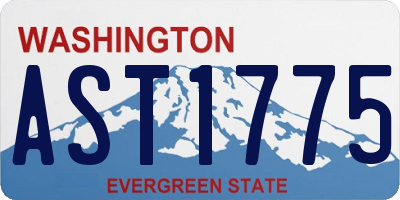 WA license plate AST1775