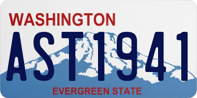 WA license plate AST1941