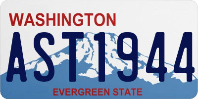 WA license plate AST1944