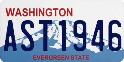 WA license plate AST1946