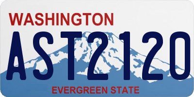 WA license plate AST2120
