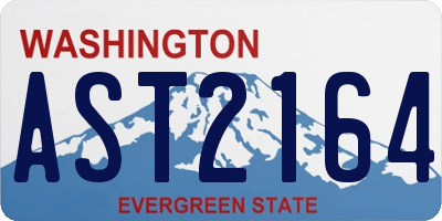 WA license plate AST2164