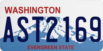 WA license plate AST2169