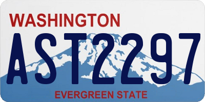 WA license plate AST2297