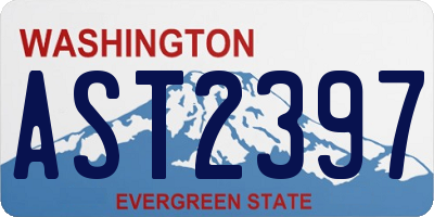 WA license plate AST2397