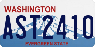 WA license plate AST2410