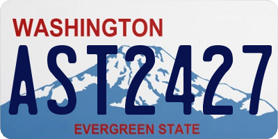 WA license plate AST2427