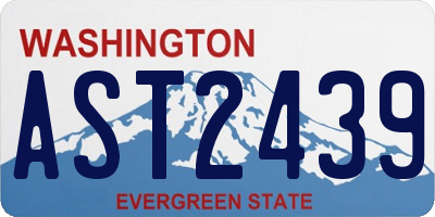 WA license plate AST2439