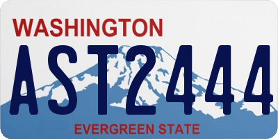 WA license plate AST2444