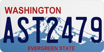 WA license plate AST2479