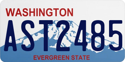 WA license plate AST2485