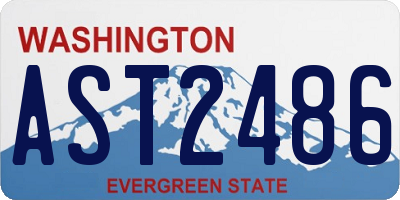 WA license plate AST2486