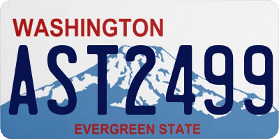 WA license plate AST2499