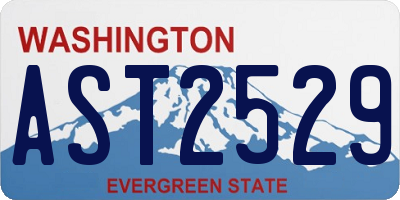 WA license plate AST2529