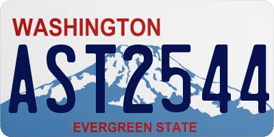 WA license plate AST2544