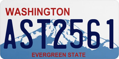 WA license plate AST2561