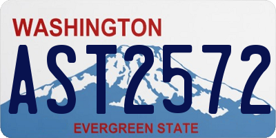 WA license plate AST2572