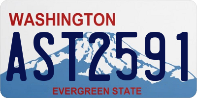 WA license plate AST2591