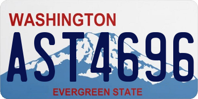 WA license plate AST4696