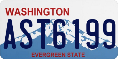 WA license plate AST6199