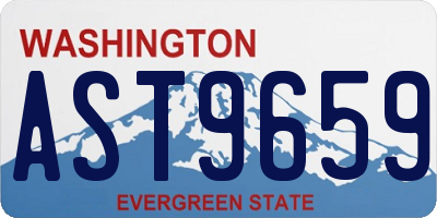 WA license plate AST9659