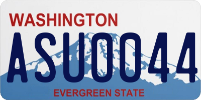 WA license plate ASU0044