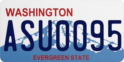 WA license plate ASU0095