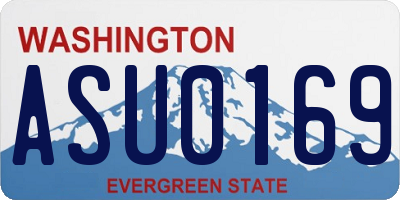 WA license plate ASU0169