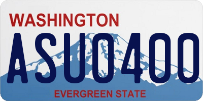WA license plate ASU0400