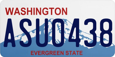 WA license plate ASU0438