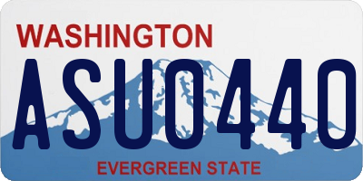 WA license plate ASU0440