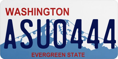 WA license plate ASU0444