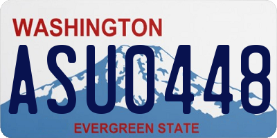 WA license plate ASU0448