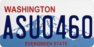 WA license plate ASU0460