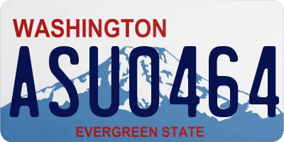 WA license plate ASU0464